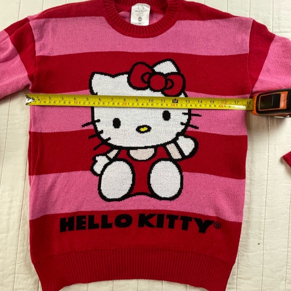 Hello Kitty Red and Pink Knit Sweater XS - Picture 4 of 10